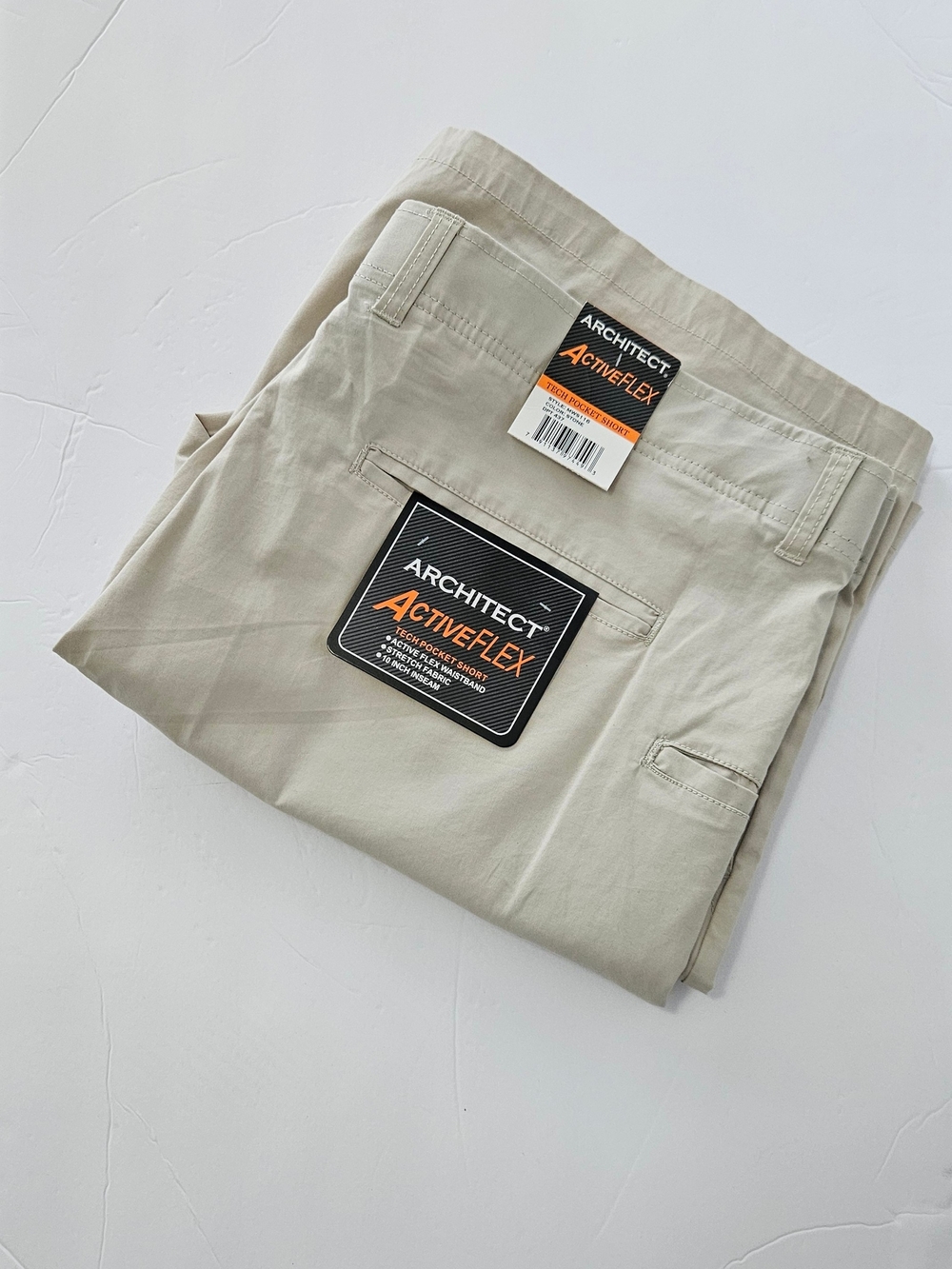 Men's ARCHITECT Big & Tall ActiveFlex 10" Tech Pocket Shorts - Sand - 44 - NWT